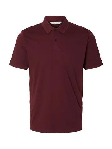 SELECTED SLHFAVE BUTTON SS POLO NOOS Rød