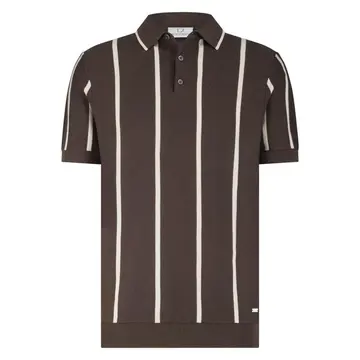 Born With Appetite GILMAR KNITTED POLO SS Mørkbrun