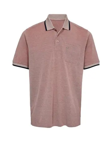 Garant Casual Polo 2-tone reg. fit Rød