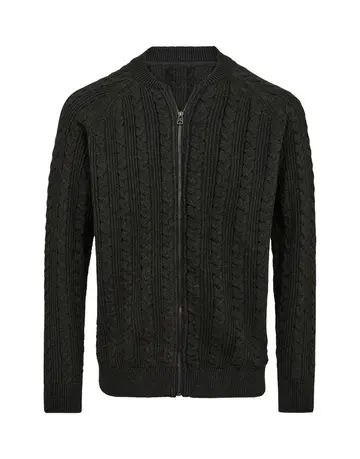 Garant Signatur Cardigan modern fit Mørkgrøn