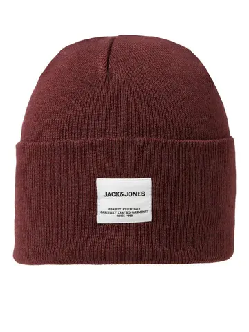 Jack & Jones JACLONG KNIT BEANIE NOOS Rød