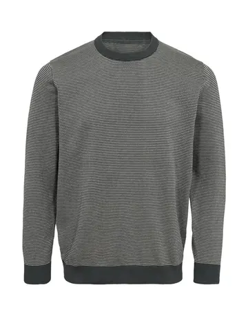 Black Blue O-neck knit 