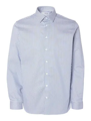 SELECTED SLHSLIM-PERFORMANCE SHIRT LS NOOS Blå