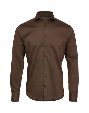Garant Shirt l/s modern fit Brun