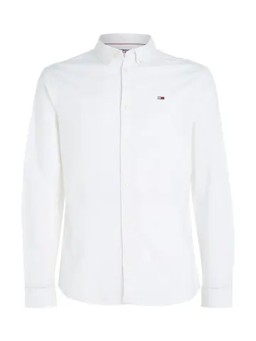 Tommy Jeans TJM SLIM STRETCH OXF Hvid