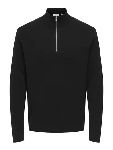 Only & Sons ONSTING REG HALF ZIP KNIT NOOS 