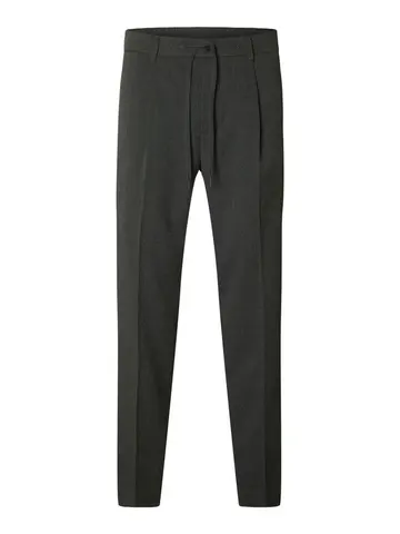 SELECTED SLH190-REG TAPERED LEROY PLEAT PANT Grå