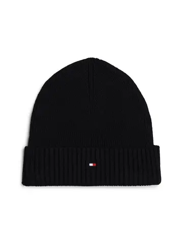 Tommy Hilfiger TH FLAG PIMA COTTON BEANIE Sort