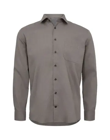 Garant Shirt l/s regular fit Brun