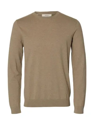 SELECTED SLHBERG CREW NECK B NOOS Brun