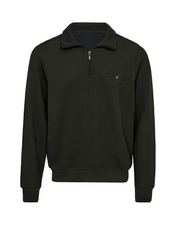 Garant Half Zip strik Mørkgrøn