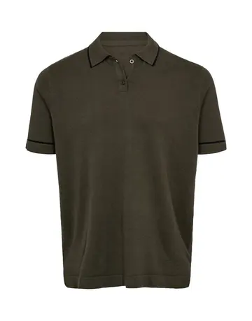 Garant Signatur Mens polo knit modern fit Grøn