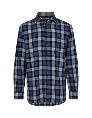 Black Blue Shirt l/s regular fit 
